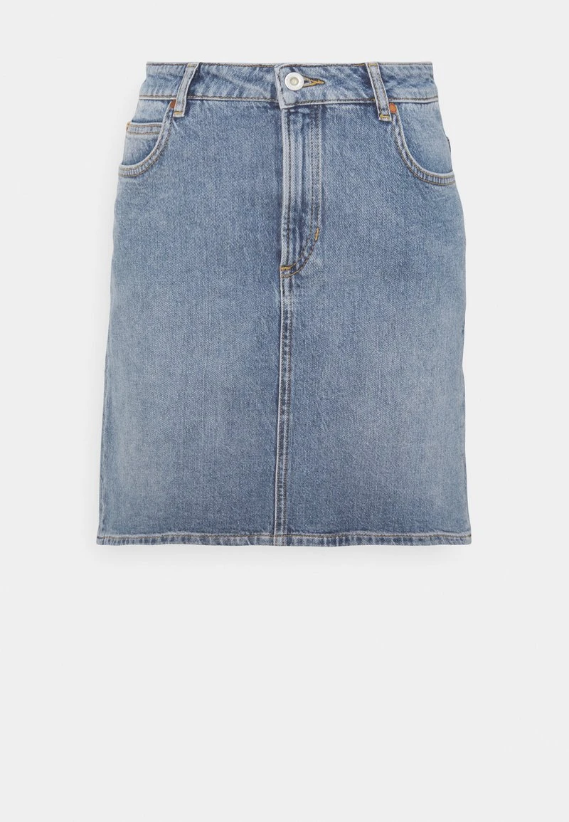 Marc O'Polo SKIRT OVER KNEE LENGTH PENCIL SHAPE SLIT AT BACK - Jeansrock - Blue Denim | Damen 1 Marc O'Polo SKIRT OVER KNEE LENGTH PENCIL SHAPE SLIT AT BACK - Jeansrock - Blue Denim | Damen