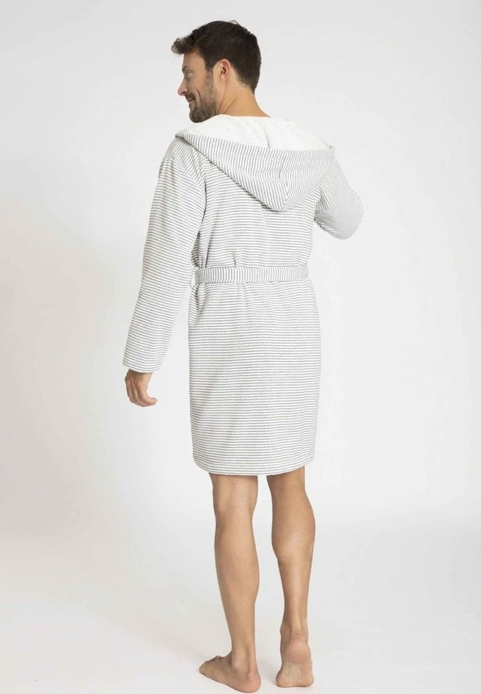 Marc O'Polo Bademantel - Off White | Herren 2 Marc O'Polo Bademantel - Off White | Herren – Bild 2