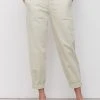 Marc O'Polo Damen IM JOGGPANTS STIL AUS SOFTEM STRETCH - Stoffhose - Stone Powder