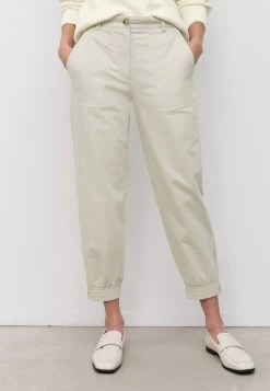 Marc O'Polo Damen IM JOGGPANTS STIL AUS SOFTEM STRETCH - Stoffhose - Stone Powder