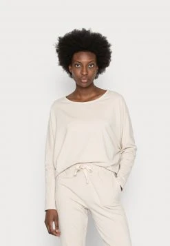 Marc O'Polo LONG SLEEVE BOAT NECK OVERCUT SHOULDER - Sweatshirt - Stone Powder | Damen