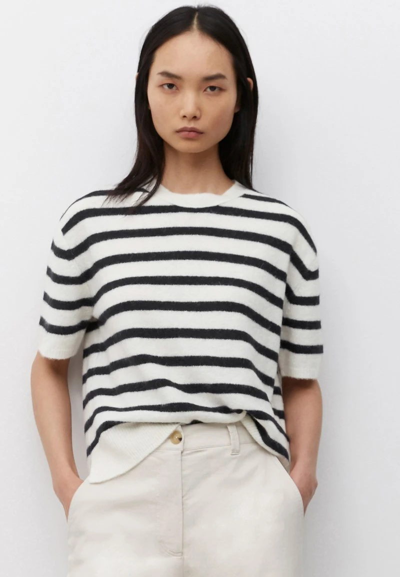 Marc O'Polo KURZARM - T-Shirt Print - White | Damen 1 Marc O'Polo KURZARM - T-Shirt Print - White | Damen