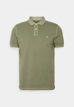 Marc O'Polo SHORT SLEEVE RIB DETAILS SLITS AT HEM - Poloshirt - Olive | Herren