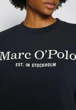 Marc O'Polo ROUND NECK MODERN COPPED FIT LOGOMANIA - Sweatshirt - Deep Blue Sea | Damen -Marc O'Polo Verkäufe a2a78aa0b6324e7e9db1ead7dda3e614