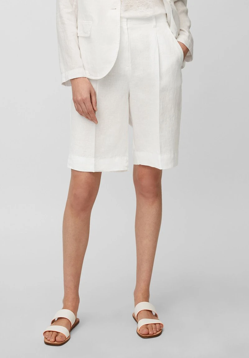 Marc O'Polo Shorts - White Linen | Damen 1 Marc O'Polo Shorts - White Linen | Damen