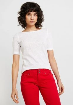 Marc O'Polo SHORT SLEEVE BOAT NECK - T-Shirt Basic - White | Damen