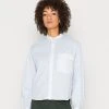 Marc O'Polo BLOUSE LONG SLEEVE STAND UP COLLAR - Bluse - Morning Dew | Damen