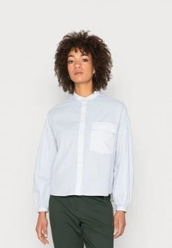Marc O'Polo BLOUSE LONG SLEEVE STAND UP COLLAR - Bluse - Morning Dew | Damen