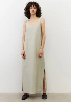 Marc O'Polo DRESS FLUENT STYLE PLEAT AT BACK MIDI LENGTH - Maxikleid - Herbal Steam | Damen