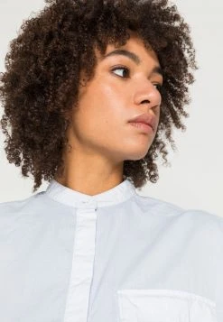 Marc O'Polo BLOUSE LONG SLEEVE STAND UP COLLAR - Bluse - Morning Dew | Damen -Marc O'Polo Verkäufe aa0a133f56554730a1a1446865fcda38