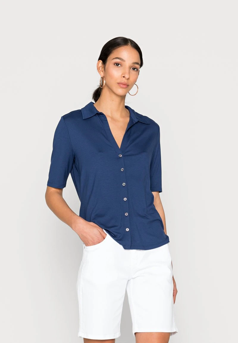 Marc O'Polo Damen BLOUSE - Hemdbluse - Noble Blue 1 Marc O'Polo Damen BLOUSE - Hemdbluse - Noble Blue