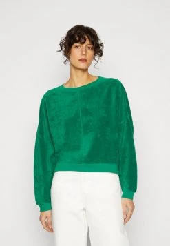 Marc O'Polo LONG SLEEVE ROUND NECK - Sweatshirt - Preppy Green | Damen