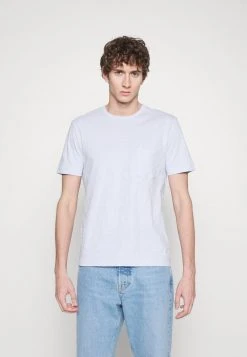 Marc O'Polo SHORT SLEEVE CREW NECK CHEST POCKET SMALL LOGO - T-Shirt Basic - Light Blue | Herren