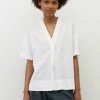 Marc O'Polo MIT V-NECK - Bluse - Salty White | Damen