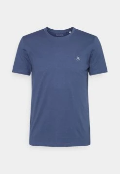 Marc O'Polo SHORT SLEEVE ROUND NECK CHEST - T-Shirt Basic - Moon Stone | Herren