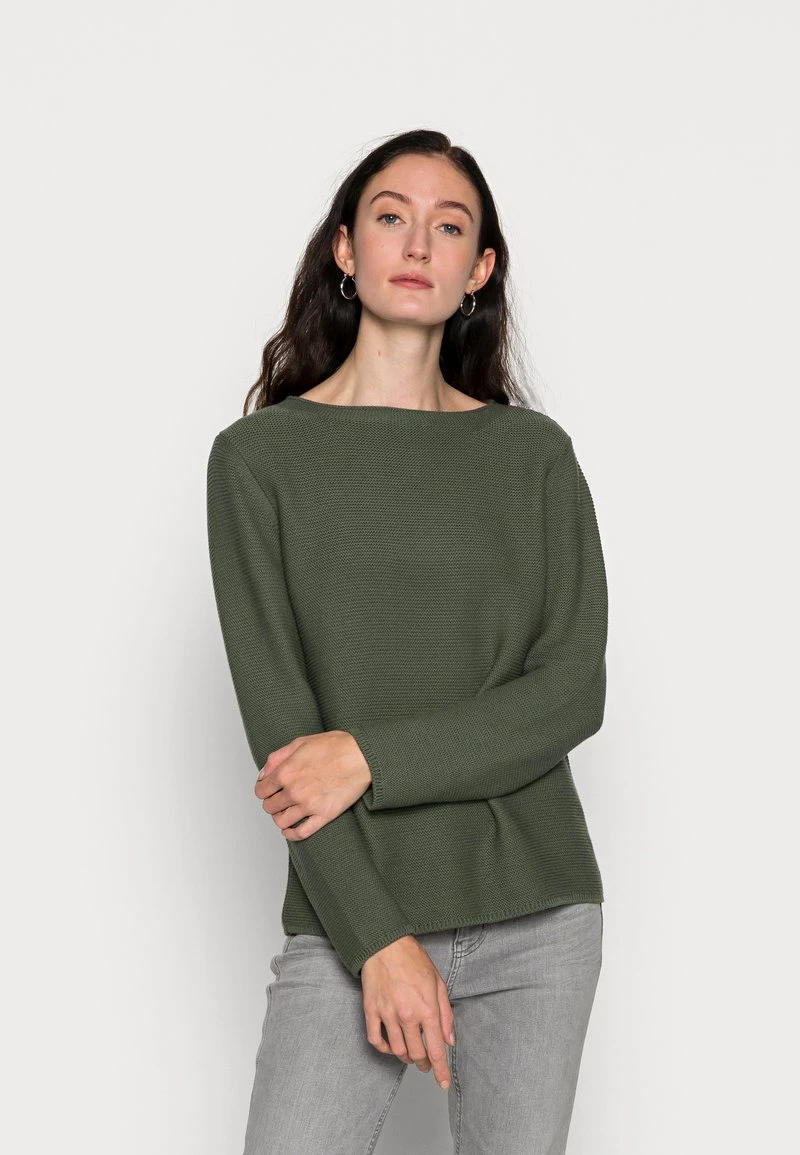 Marc O'Polo LONGSLEEVE SMALL LINKED ON COLLAR - Strickpullover - Fresh Moss | Damen 1 Marc O'Polo LONGSLEEVE SMALL LINKED ON COLLAR - Strickpullover - Fresh Moss | Damen