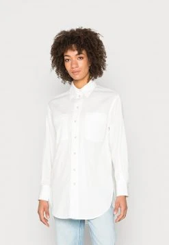Marc O'Polo BLOUSE LONG SLEEVE KENT COLLAR - Bluse - Salty White | Damen