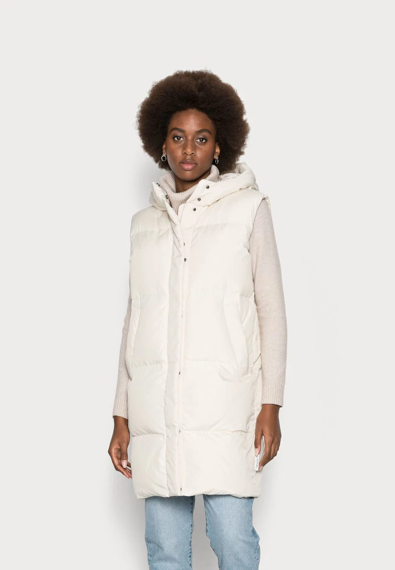 Marc O'Polo PUFFER LONG REAL FIX WELT POCKETS DRAWSTRING - Weste - Chalky Sand | Damen 1 Marc O'Polo PUFFER LONG REAL FIX WELT POCKETS DRAWSTRING - Weste - Chalky Sand | Damen