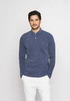 Marc O'Polo LONG SLEEVE ALL OVER STRIPES - Poloshirt - Multi/total Eclipse | Herren
