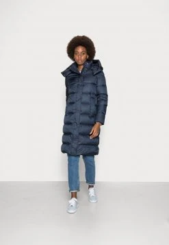 Marc O'Polo COAT LONG DETACHABLE HOOD WELT POCKETS - Daunenjacke - Deep Blue Sea | Damen