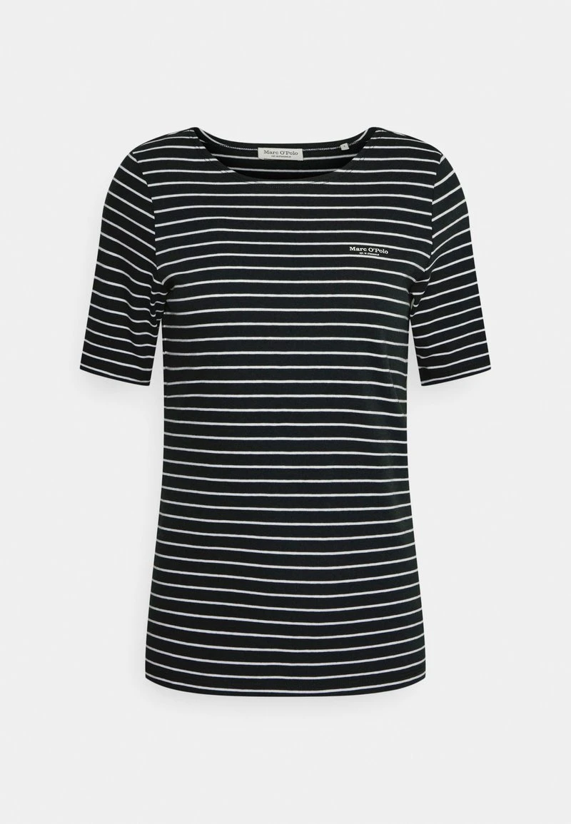 Marc O'Polo SHORT SLEEVE ROUND NECK STRIPED - T-Shirt Print - Deep Sky | Damen 1 Marc O'Polo SHORT SLEEVE ROUND NECK STRIPED - T-Shirt Print - Deep Sky | Damen