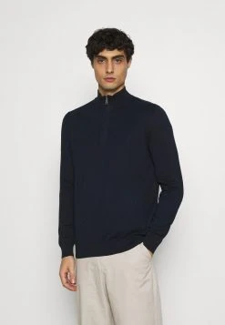 Marc O'Polo TROYER WITH ZIP - Strickpullover - Total Eclipse | Herren