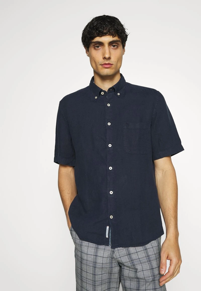 Marc O'Polo BUTTON DOWN SHORT SLEEVE - Hemd - Total Eclipse | Herren 1 Marc O'Polo BUTTON DOWN SHORT SLEEVE - Hemd - Total Eclipse | Herren