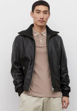 Marc O'Polo Lederjacke - Black | Herren