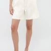 Marc O'Polo PAPERBAG STYLE, WIDE LEG - Shorts - White Cotton | Damen