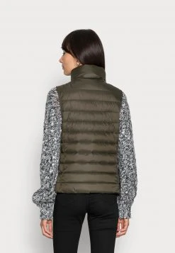 Marc O'Polo VEST STAND UP COLLAR FRONT ZIPPER - Weste - Olive Drab | Damen -Marc O'Polo Verkäufe cf9dc63e5cd84ba68b829d575ef0e700