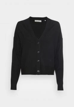 Marc O'Polo CARDIGAN LONGSLEEVE V-NECK BUTTON CLOSURE - Strickjacke - Black | Damen