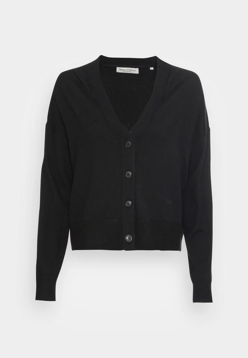 Marc O'Polo CARDIGAN LONGSLEEVE V-NECK BUTTON CLOSURE - Strickjacke - Black | Damen 1 Marc O'Polo CARDIGAN LONGSLEEVE V-NECK BUTTON CLOSURE - Strickjacke - Black | Damen