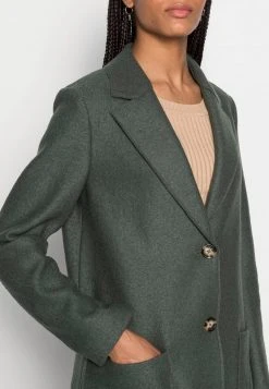 Marc O'Polo COAT BOILED LONG SIDE SLITS PATCHED POCKETS - Klassischer Mantel - Fresh Moss | Damen -Marc O'Polo Verkäufe d29fc9de40e344fe9850f054c79cf36d