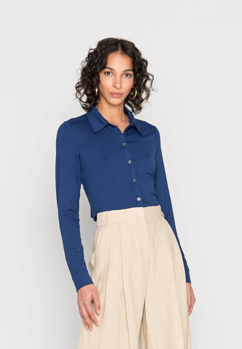 Marc O'Polo BLOUSE LONG SLEEVE COLLAR BUTTON PLACKET - Bluse - Navy | Damen 1 Marc O'Polo BLOUSE LONG SLEEVE COLLAR BUTTON PLACKET - Bluse - Navy | Damen
