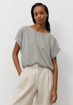 Marc O'Polo OVERSIZE CROPPED - Bluse - Offwhite | Damen