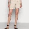 Marc O'Polo STRAIGHT FIT MEDIUM RISE REGULAR LEG - Shorts - Summer Taupe | Damen