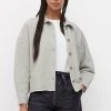 Marc O'Polo Damen Leichte Jacke - Dried Clay Melange