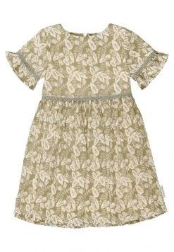 Marc O'Polo BLOOMING PEACH - Freizeitkleid - Grün | Kinder