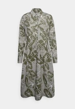 Marc O'Polo DRESS SHIRT LONG CUFFED - Blusenkleid - Green | Damen