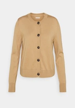 Marc O'Polo CARDIGAN LONGSLEEVE ROUND-NECK BUTTON CLOSURE - Strickjacke - Caramel | Damen