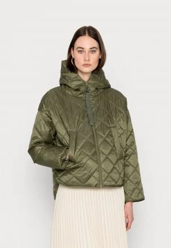Marc O'Polo CAPE DIAMOND FIX HOOD SIDE SLITS - Übergangsjacke - Olive Grove | Damen