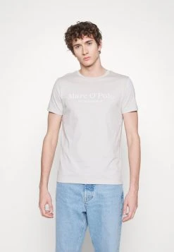 Marc O'Polo SHORT SLEEVE ROUND NECK CLASSIC - T-Shirt Print - Dapple Gray | Herren