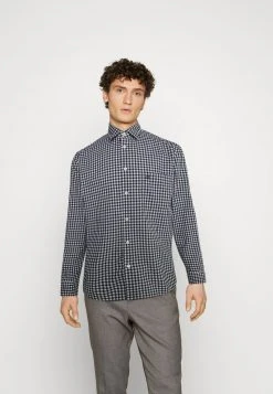 Marc O'Polo KENT COLLAR LONG SLEEVE ONE BIGGER CHEST POCKET - Hemd - Dark Navy | Herren