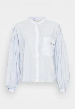 Marc O'Polo BLOUSE LONG SLEEVE STAND UP COLLAR - Bluse - Morning Dew | Damen -Marc O'Polo Verkäufe df8cf223fdca44df82d57c9f04c6867b