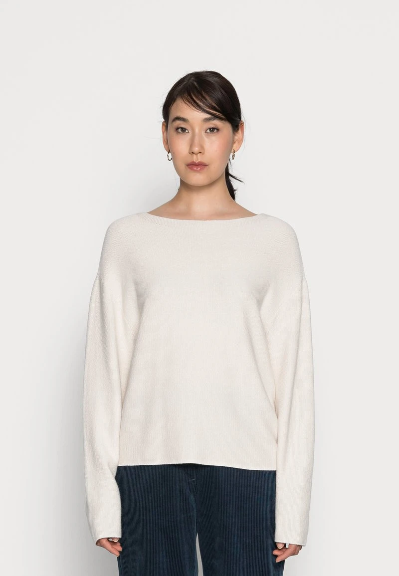 Marc O'Polo Damen LONGSLEEVE MODERN WIDE FIT RICE CORN STRUCTURE - Strickpullover - Chalky Sand 1 Marc O'Polo Damen LONGSLEEVE MODERN WIDE FIT RICE CORN STRUCTURE - Strickpullover - Chalky Sand