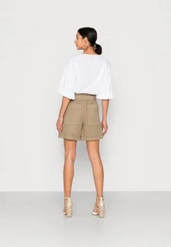 Marc O'Polo PAPERBAG STYLE, WIDE LEG - Shorts - Hazy Forest | Damen -Marc O'Polo Verkäufe e5c2e96ae8204e2aace6b34643eddb37