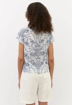 Marc O'Polo Damen ALLOVER AUS SINGLE - T-Shirt Print - White 8 Marc O'Polo Damen ALLOVER AUS SINGLE - T-Shirt Print - White -Marc O'Polo Verkäufe e7b493aba80843848f0b4e40b326015f