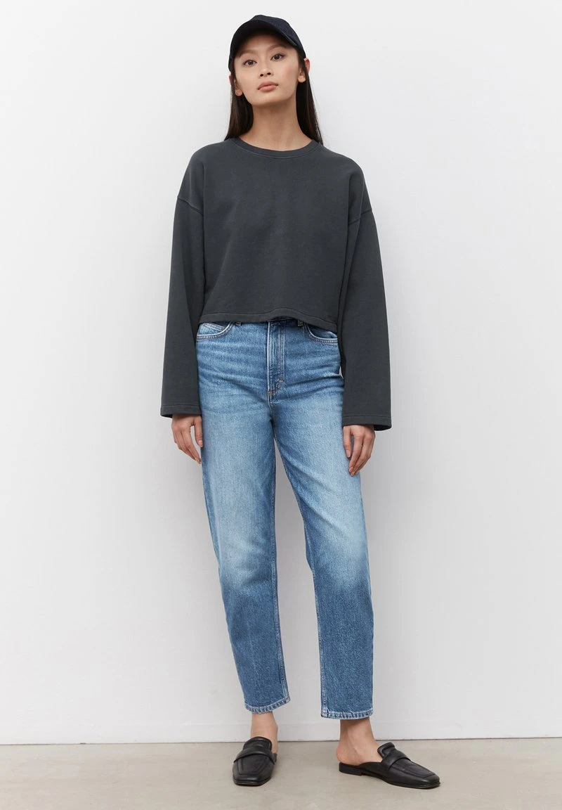 Marc O'Polo CROPPED AUS REINER QUALITÄ - Sweatshirt - Deep Sky | Damen 5 Marc O'Polo CROPPED AUS REINER QUALITÄ - Sweatshirt - Deep Sky | Damen – Bild 5
