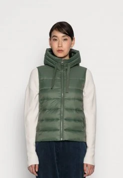 Marc O'Polo RECYCLED VEST FIX HOOD STAND UP COLL - Weste - Fresh Moss | Damen