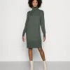 Marc O'Polo HEAVY DRESS LONGSLEEVE TURTLE NECK - Strickkleid - Fresh Moss | Damen